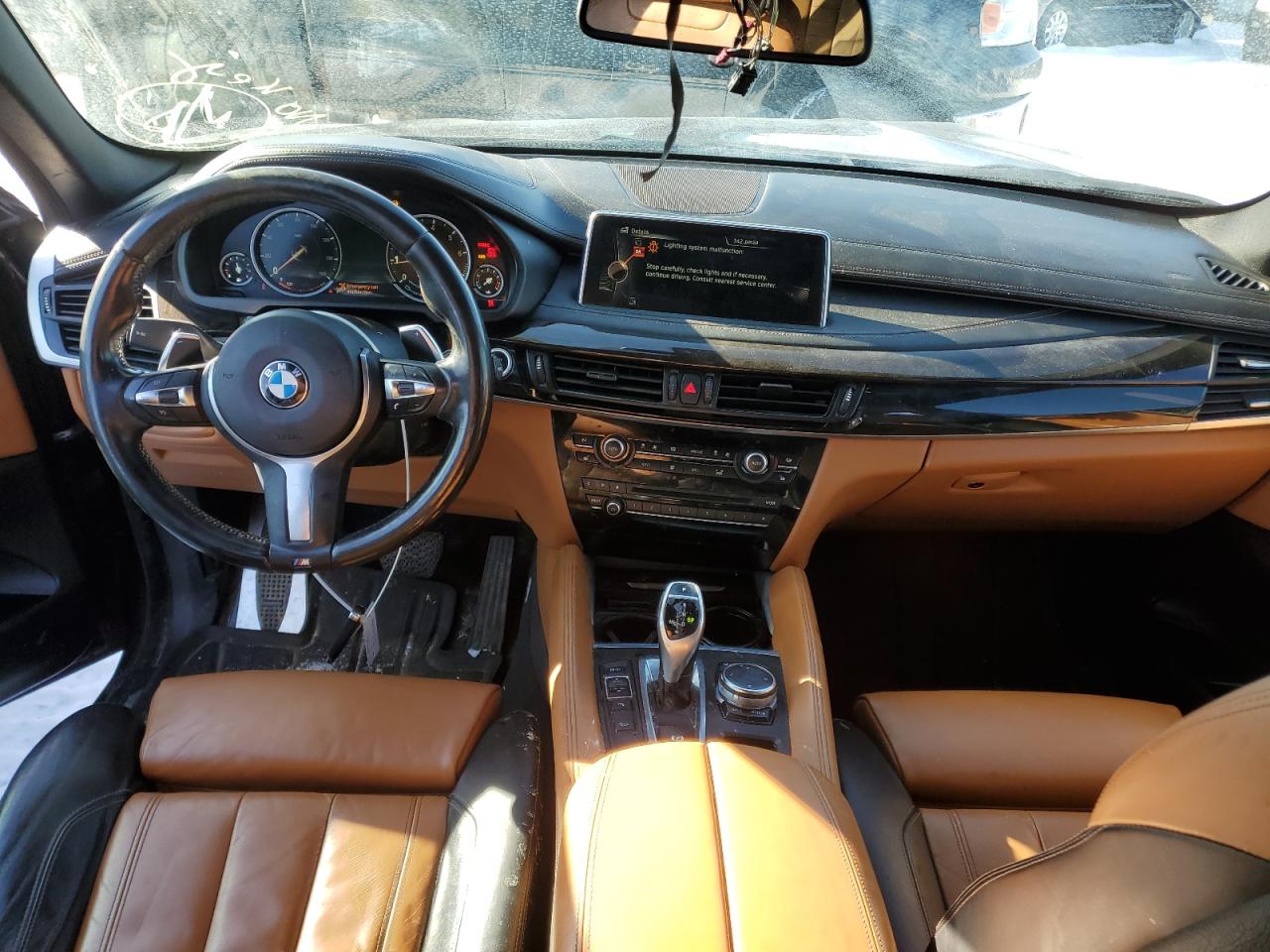 2016 BMW X6 VIN 5UXKU2C52G0N81347 Copart auction photo, burn - engine / rear end damage thumbnail 8