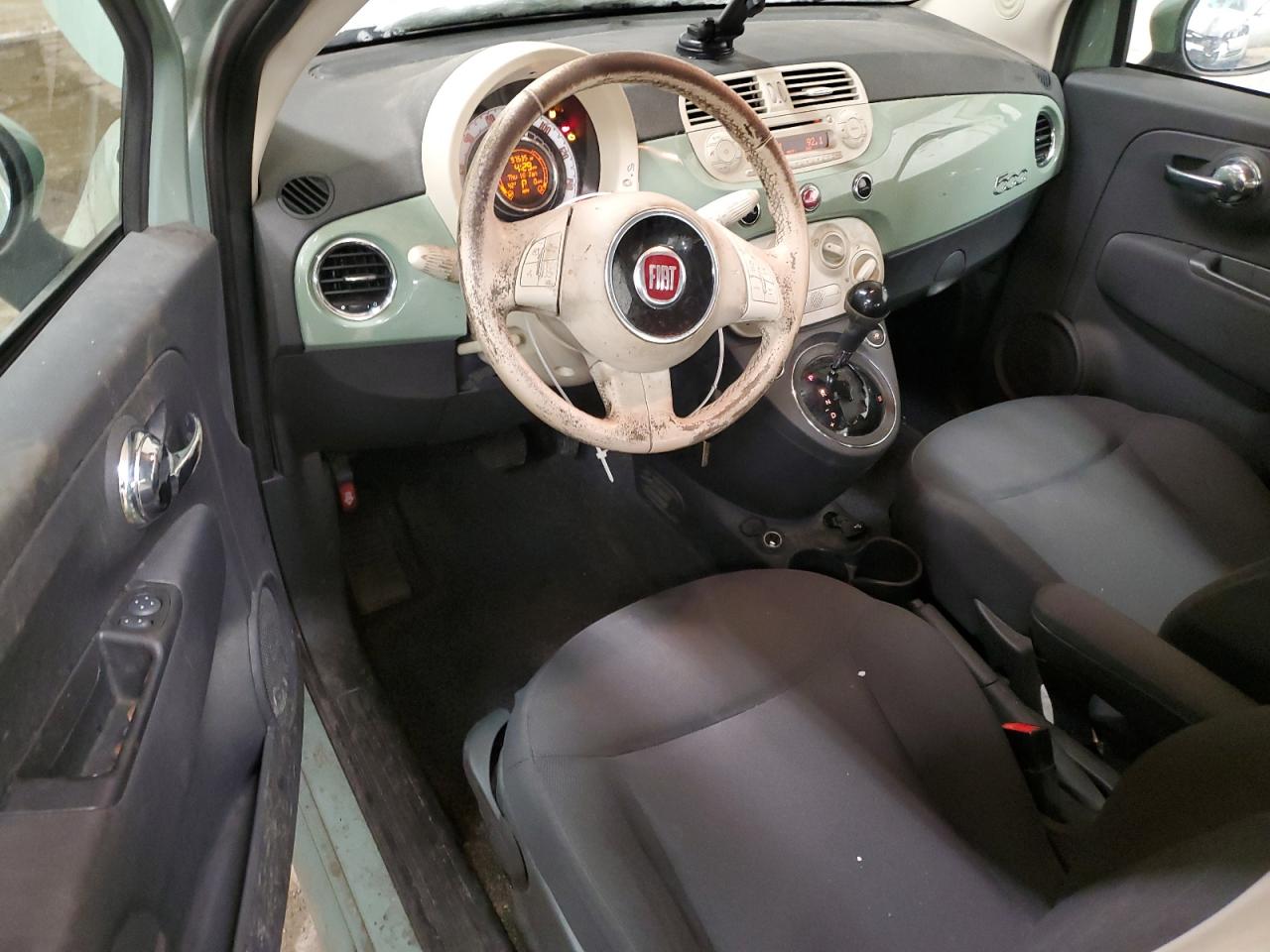 2015 Fiat 500 VIN 3C3CFFARXFT528155 Copart auction photo, rear end / side damage thumbnail 8