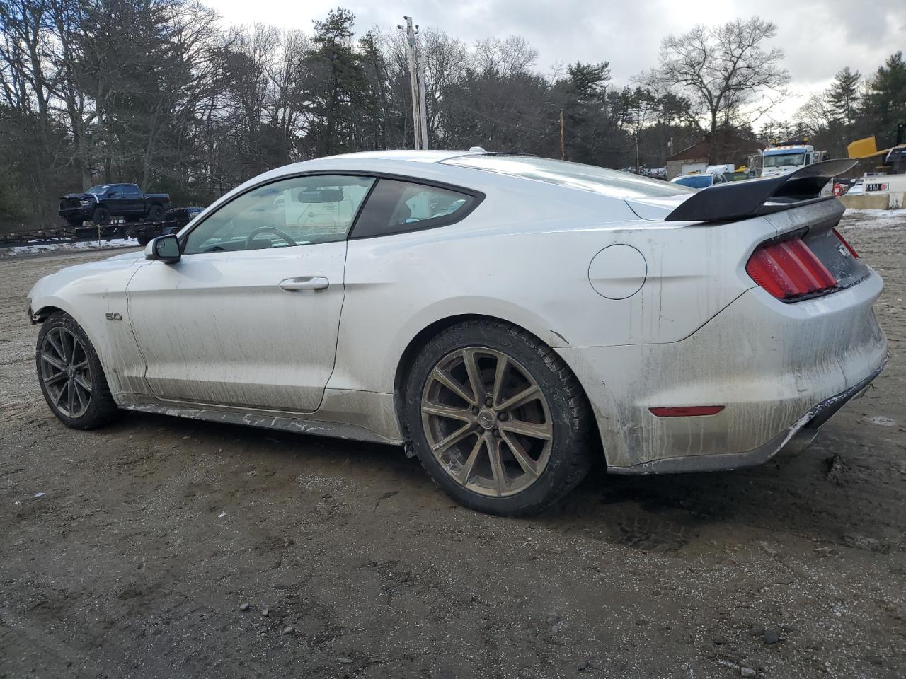 2015 Ford Mustang VIN 1FA6P8CF4F5409527 Copart auction photo, side / front end damage thumbnail 2