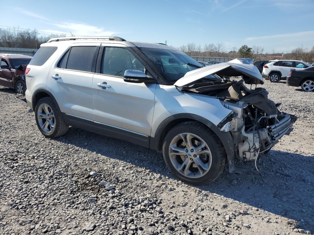 2015 Ford Explorer VIN 1FM5K7F84FGB75045 Copart auction photo, front end damage thumbnail 4