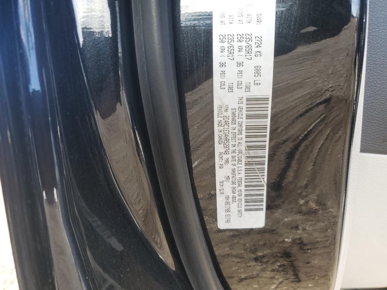 2017 Chrysler Pacifica VIN 2C4RC1EG4HR528748 Copart auction photo, front end damage thumbnail 15