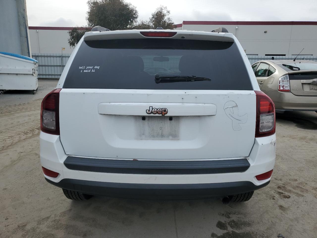 2016 Jeep Compass VIN 1C4NJCBA0GD705328 Copart auction photo, side / front end damage thumbnail 6