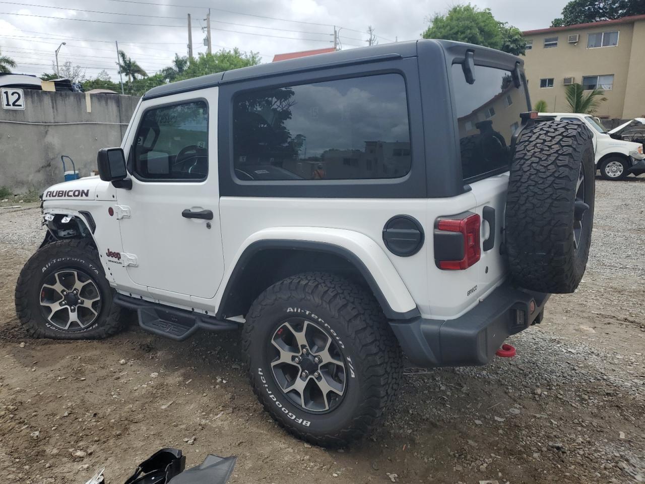 2019 Jeep Wrangler VIN 1C4HJXCG7KW650929 Copart auction photo, undercarriage / front end damage thumbnail 2