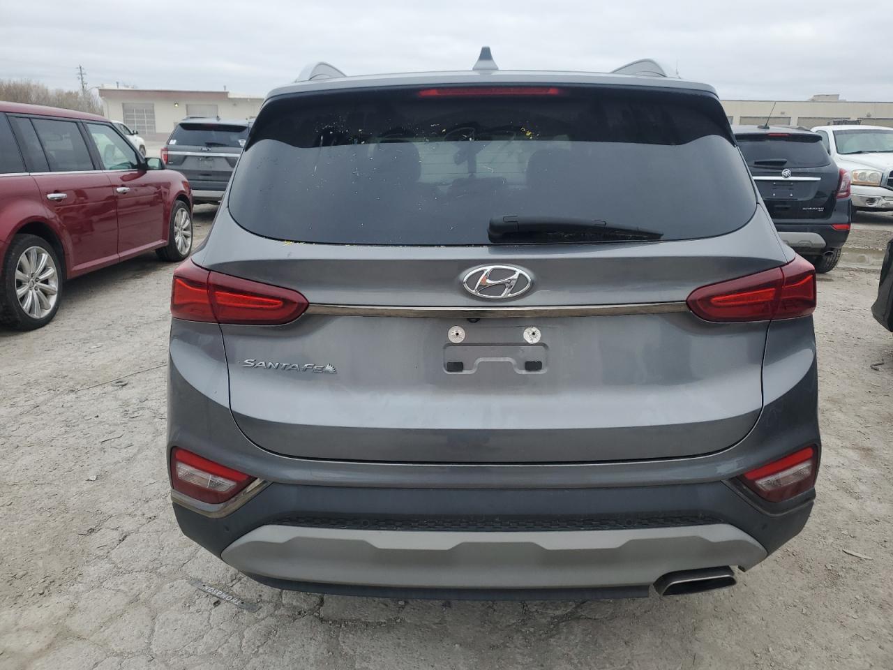 2020 Hyundai Santa Fe VIN 5NMS53AD5LH145097 Copart auction photo, front end / side damage thumbnail 6