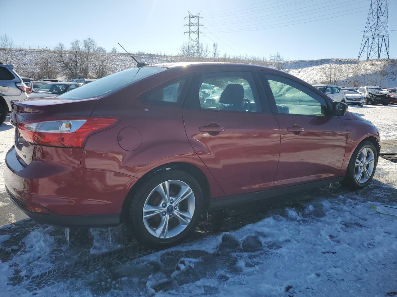 2014 Ford Focus VIN 1FADP3F20EL338677 Copart auction photo, front end / rear end damage thumbnail 3