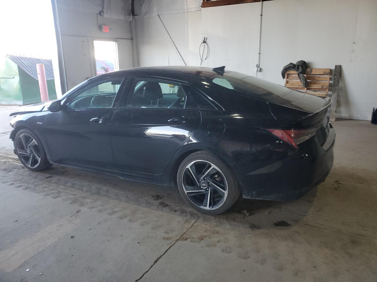 2021 Hyundai Elantra VIN KMHLR4AF8MU155581 Copart auction photo, front end damage thumbnail 2