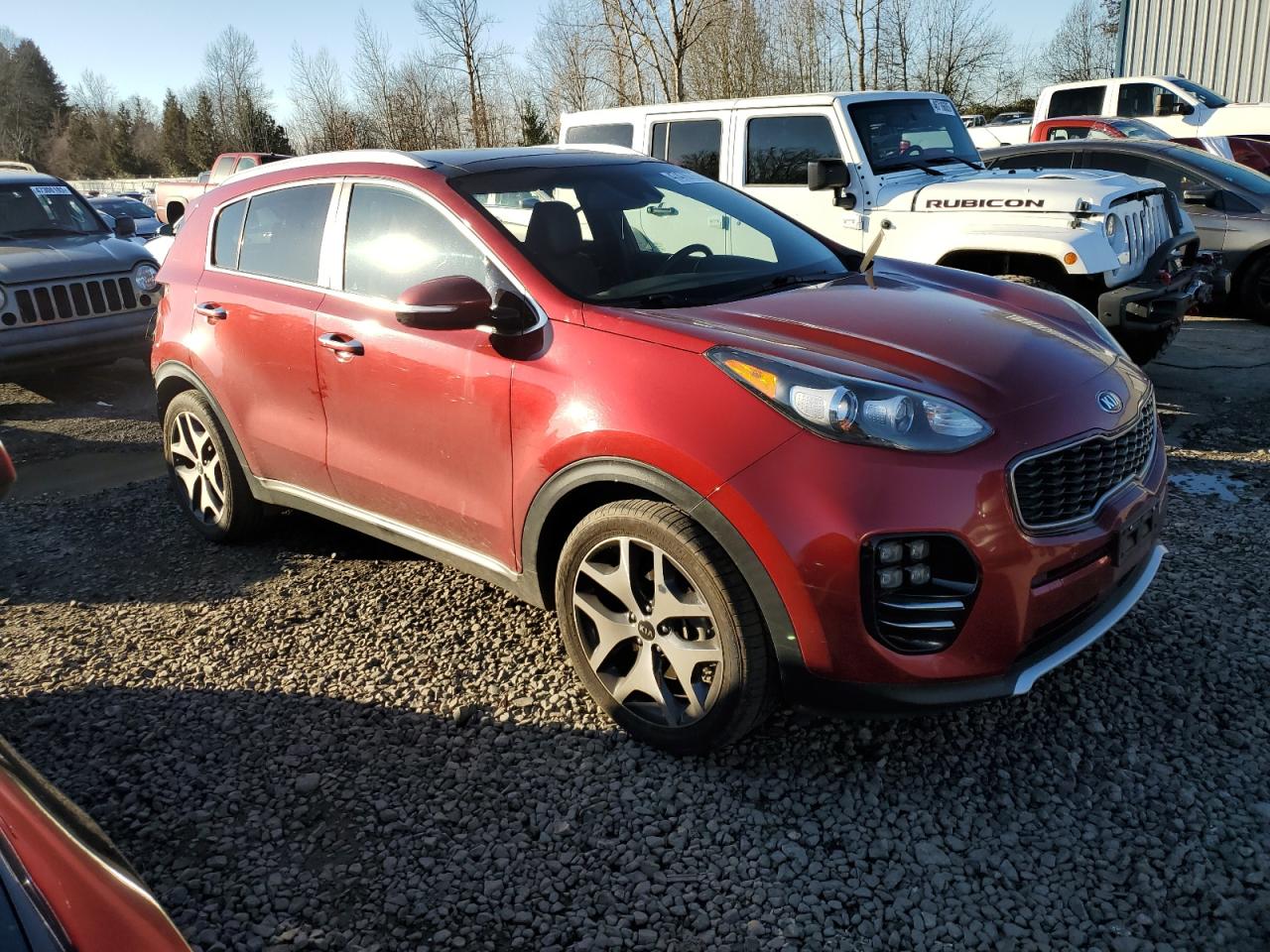 2017 KIA Sportage VIN KNDPR3A6XH7061531 Copart auction photo, rear end damage thumbnail 4