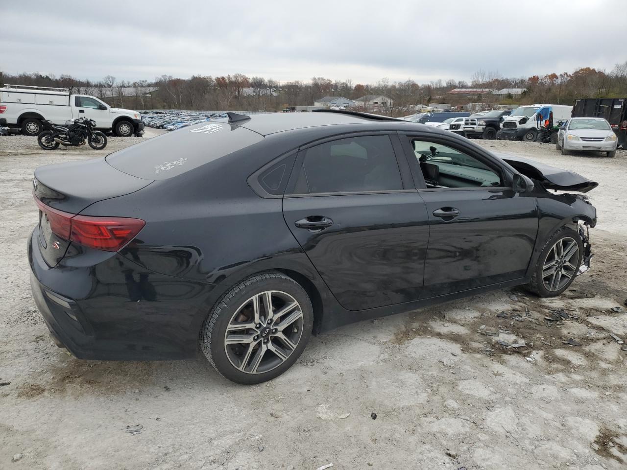 2019 KIA Forte VIN 3KPF34AD9KE012412 Copart auction photo, front end / side damage thumbnail 3