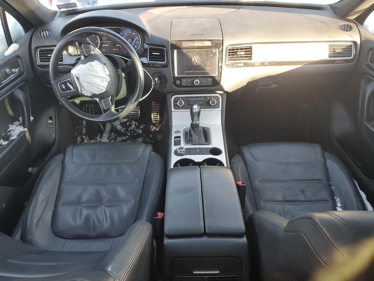 2014 Volkswagen Touareg VIN WVGDP9BP7ED006076 Copart auction photo, side damage thumbnail 8