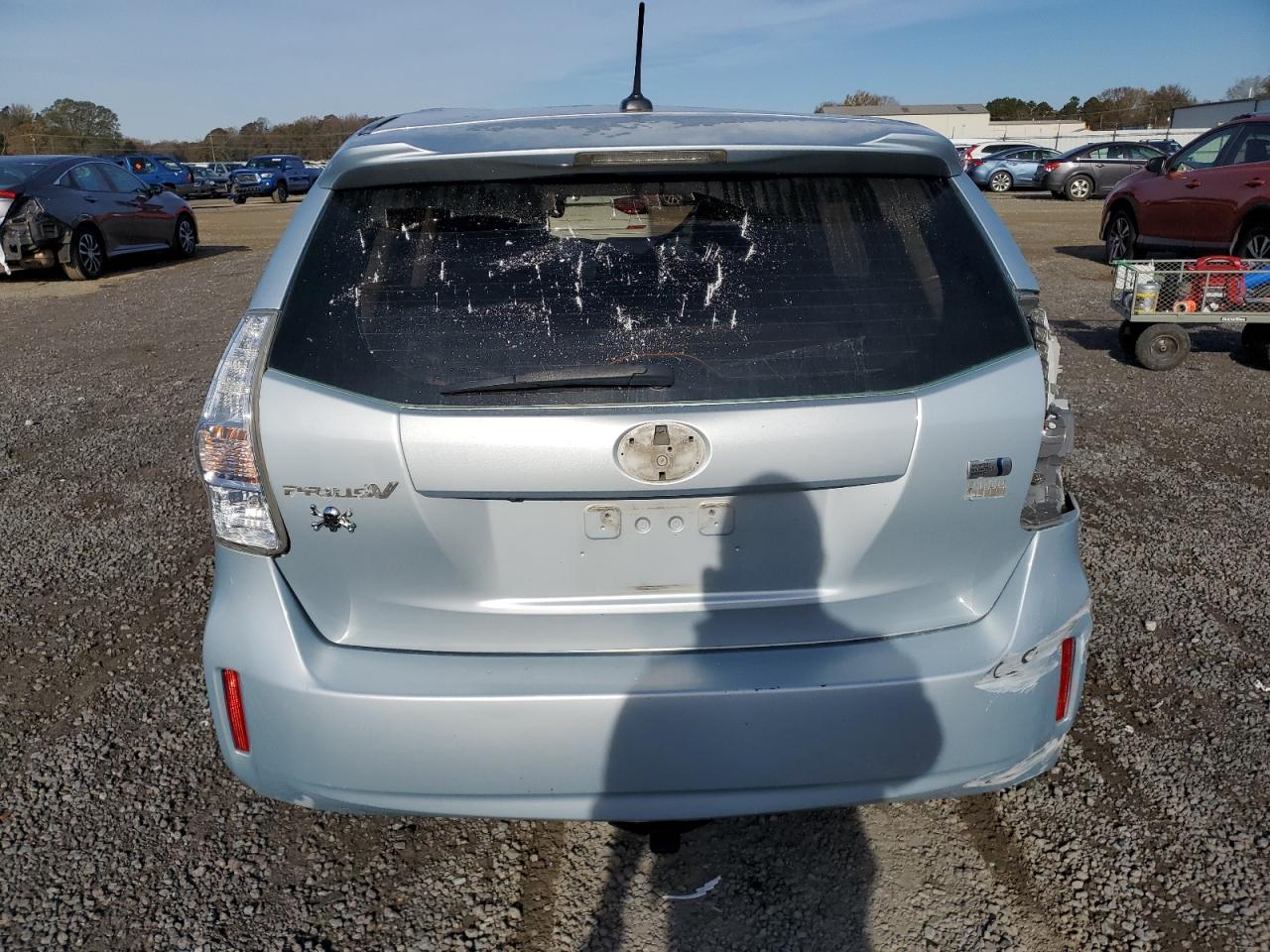 2013 Toyota Prius VIN JTDZN3EU1D3251815 Copart auction photo, rollover damage thumbnail 6
