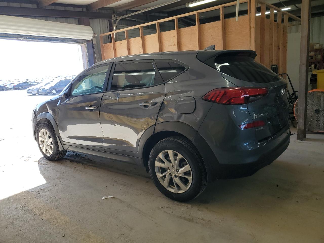 2021 Hyundai Tucson VIN KM8J23A46MU301397 Copart auction photo, side / front end damage thumbnail 2