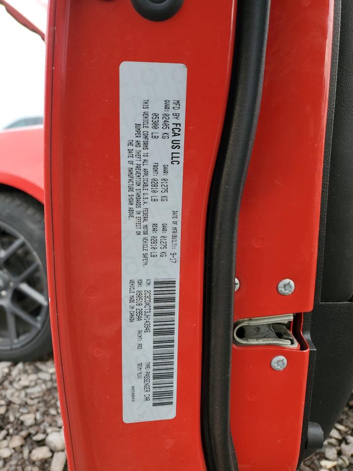 2018 Dodge Charger VIN 2C3CDXCT3JH143946 Copart auction photo, vandalism damage thumbnail 12