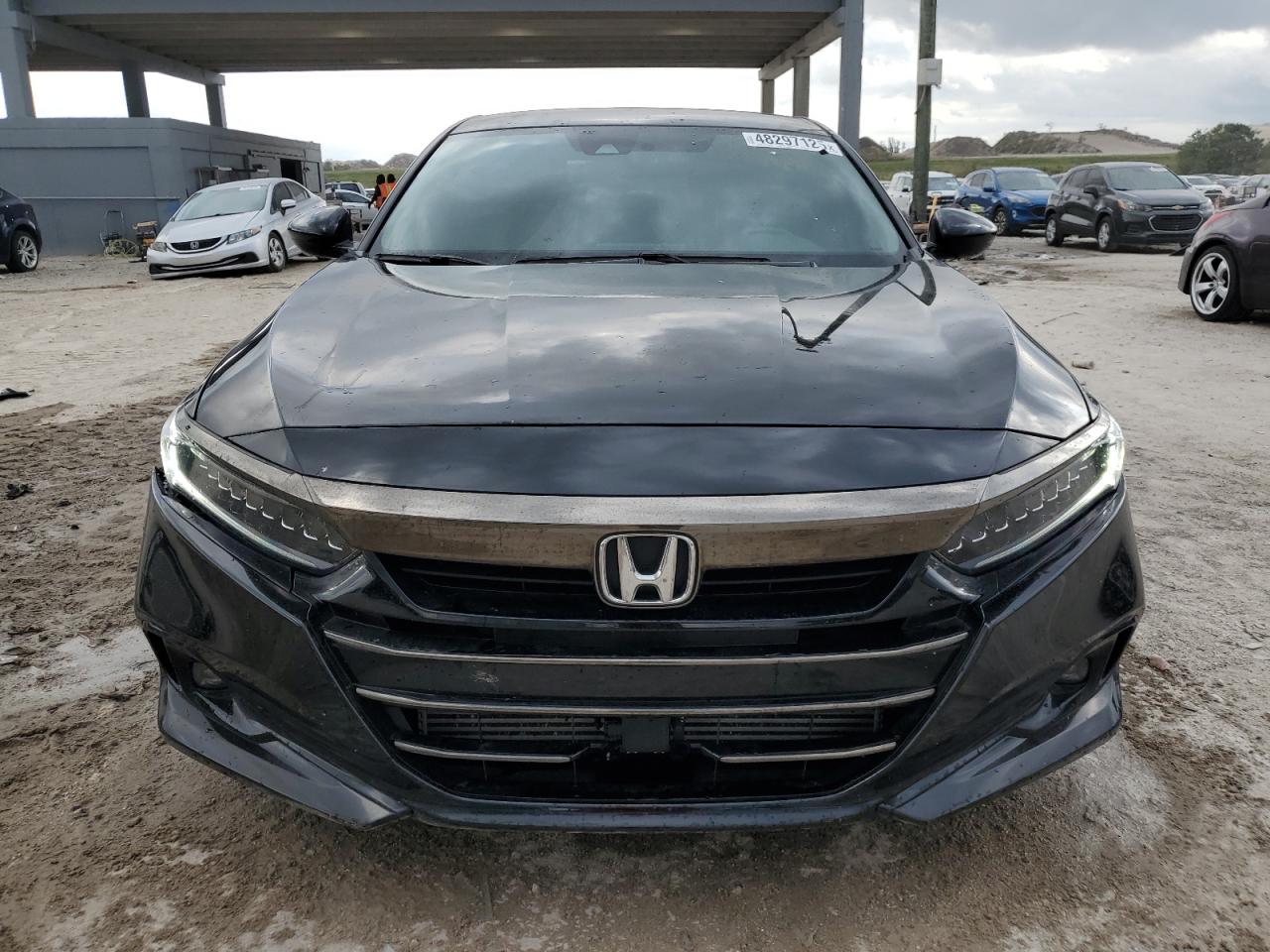 2022 Honda Accord VIN 1HGCV1F32NA064789 Copart auction photo, rear end / all over damage thumbnail 5