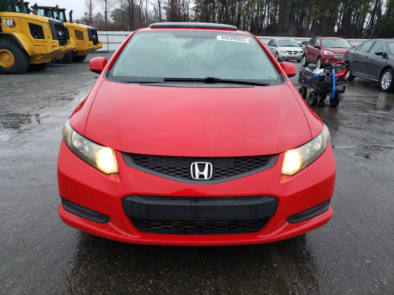 2013 Honda Civic VIN 2HGFG3B8XDH501975 Copart auction photo, rear end / side damage thumbnail 5