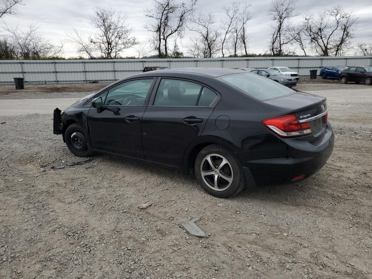 2015 Honda Civic VIN 19XFB2F71FE277180 Copart auction photo, front end / rear end damage thumbnail 2