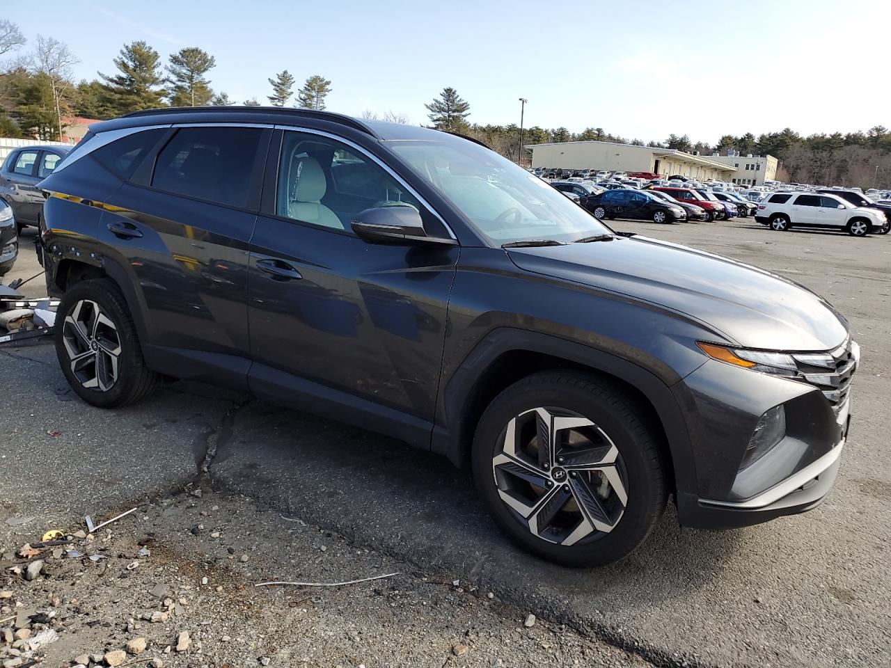 2023 Hyundai Tucson VIN 5NMJFCAE2PH196581 Copart auction photo, rear end damage thumbnail 4