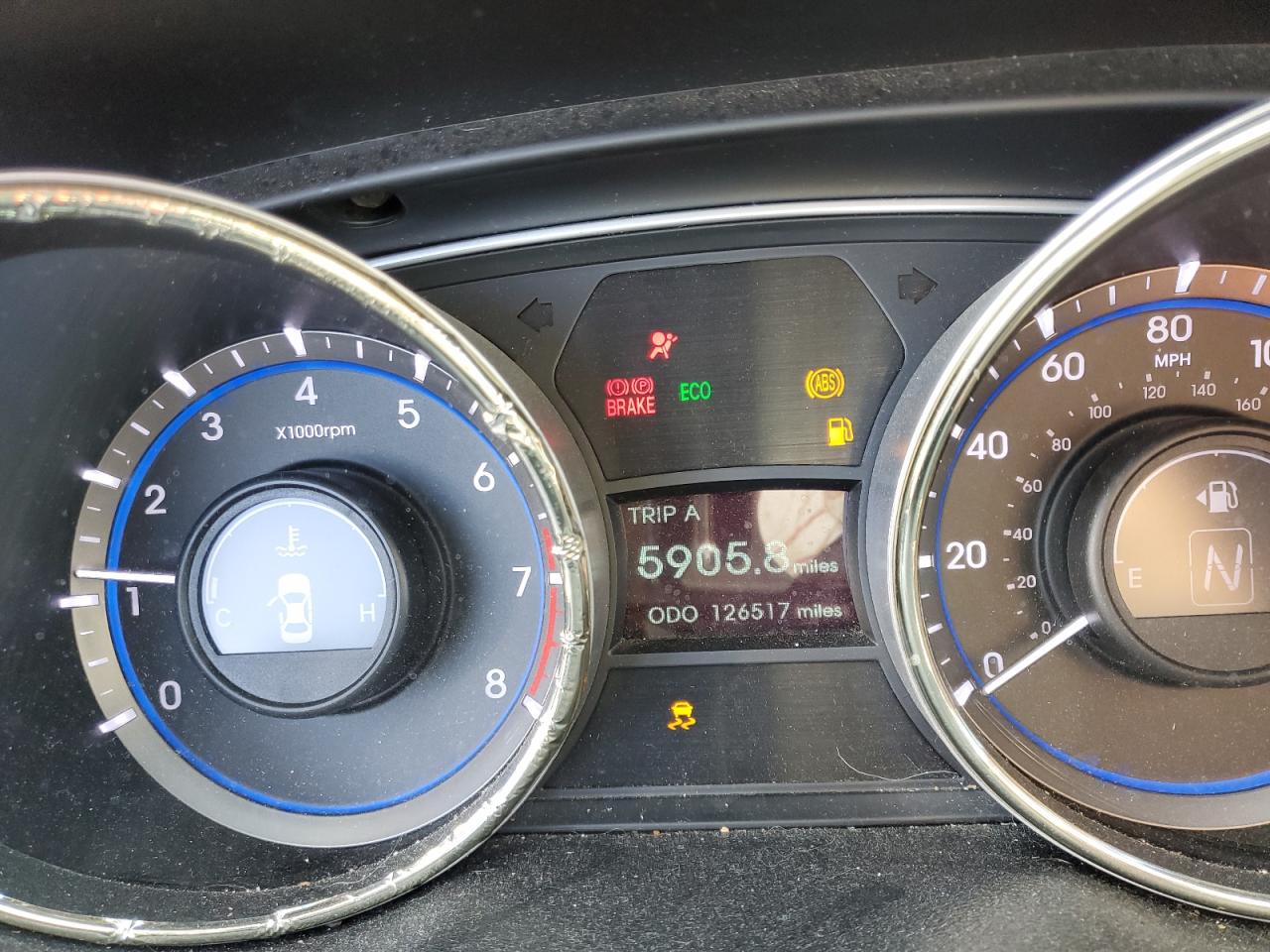 2013 Hyundai Sonata VIN 5NPEC4AC3DH648552 Copart auction photo, front end / side damage thumbnail 9