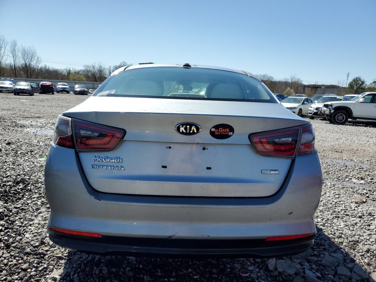 2015 KIA Optima VIN KNAGM4AD1F5083832 Copart auction photo, side / rear end damage thumbnail 6