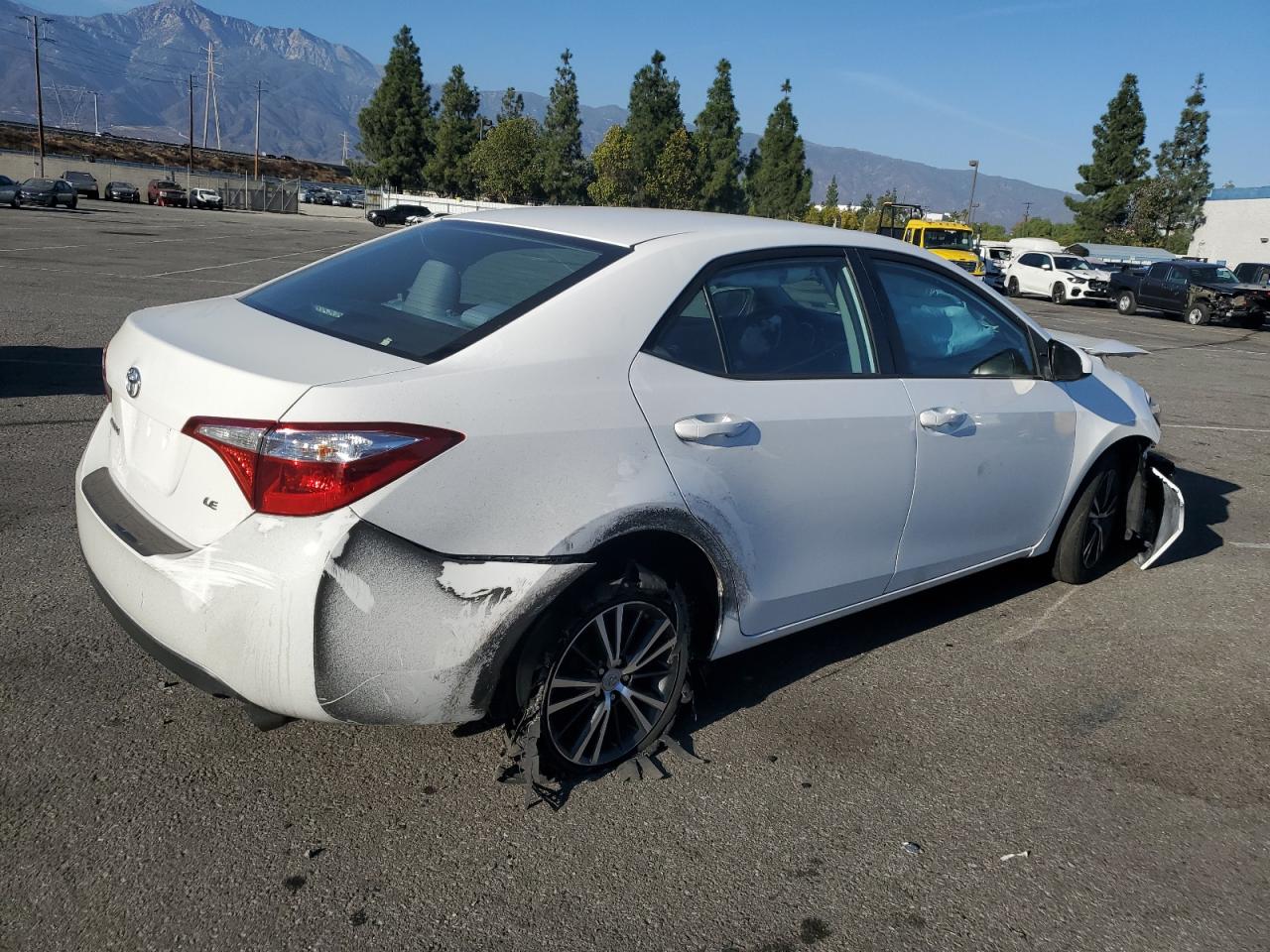 2016 Toyota Corolla VIN 5YFBURHE7GP547574 Copart auction photo, front end / rear end damage thumbnail 3