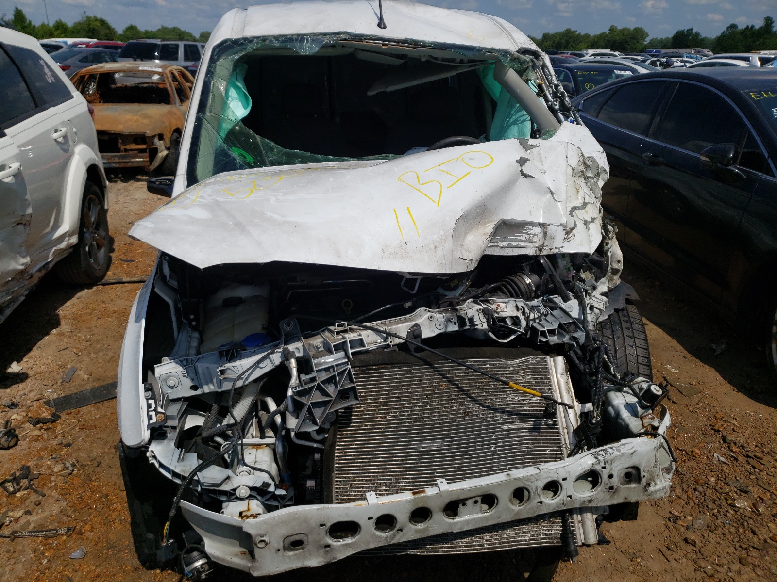 2015 Ford Transit VIN NM0LS7E70F1214203 Copart auction photo, rollover damage thumbnail 7