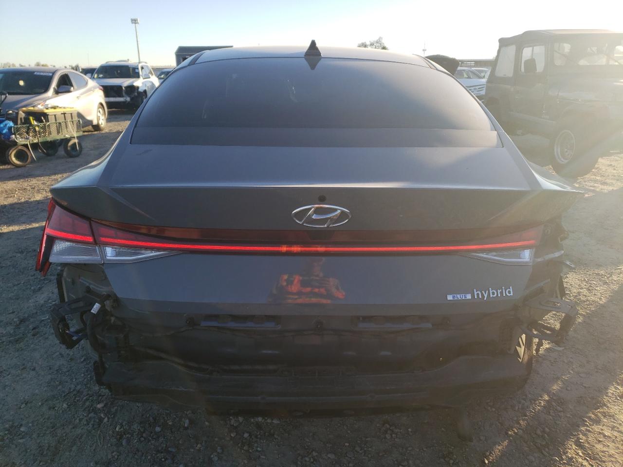 2022 Hyundai Elantra VIN KMHLM4AJ1NU021435 Copart auction photo, all over damage thumbnail 6