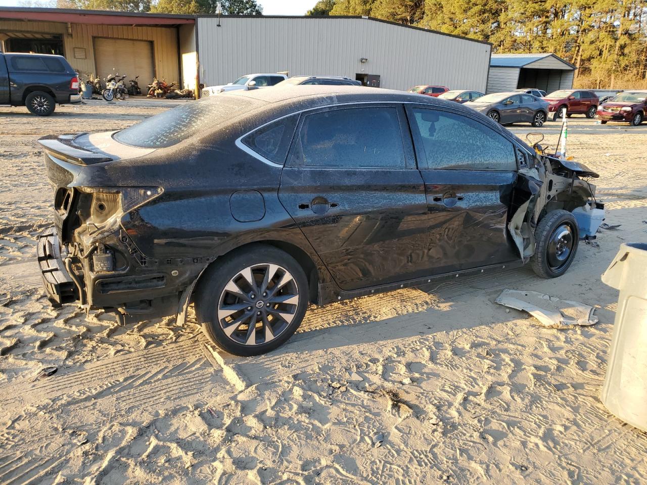 2018 Nissan Sentra VIN 3N1CB7AP2JY213795 Copart auction photo, front end / rear end damage thumbnail 3