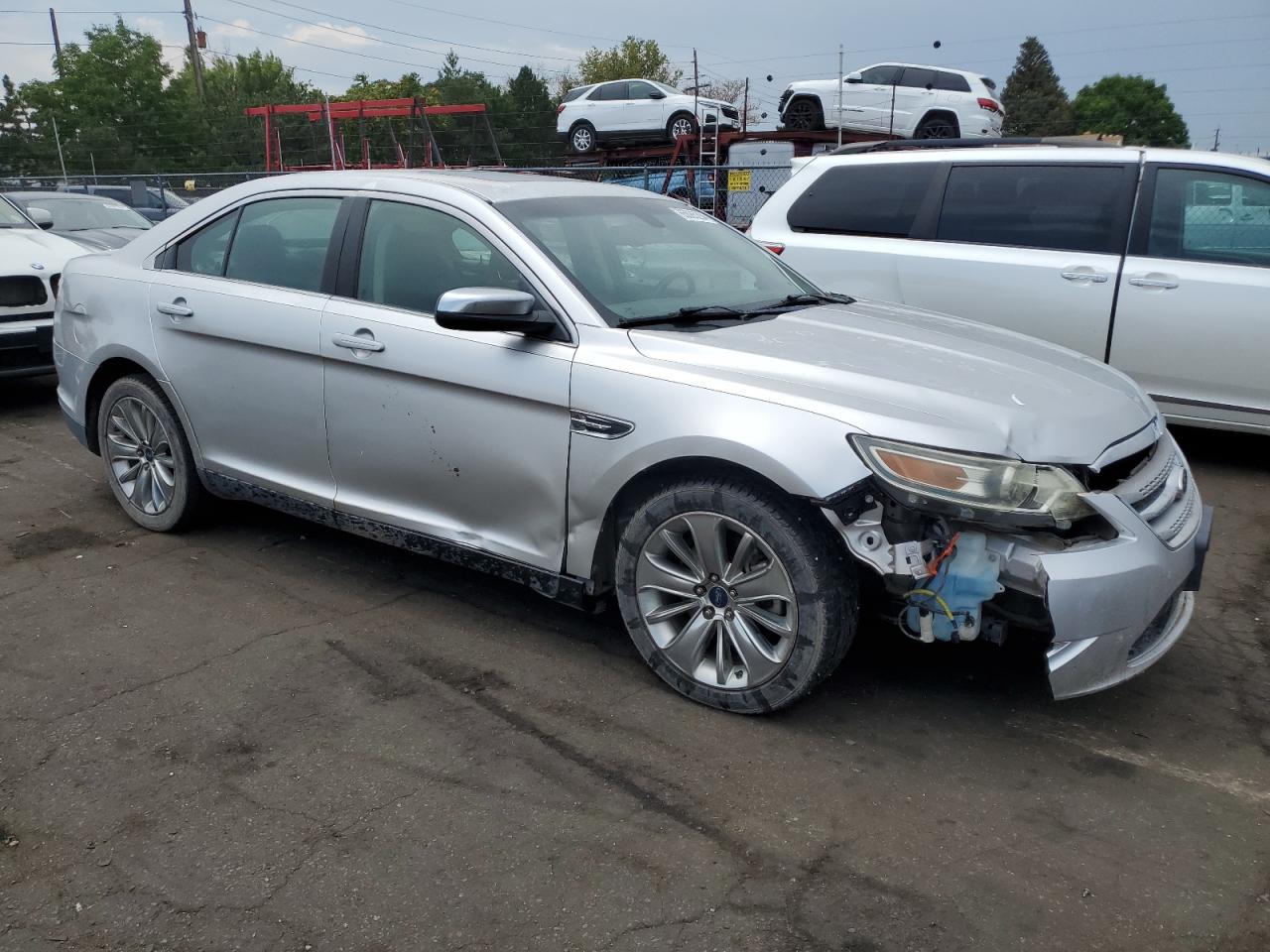 2011 Ford Taurus VIN 1FAHP2JW9BG142926 Copart auction photo, front end / side damage thumbnail 4