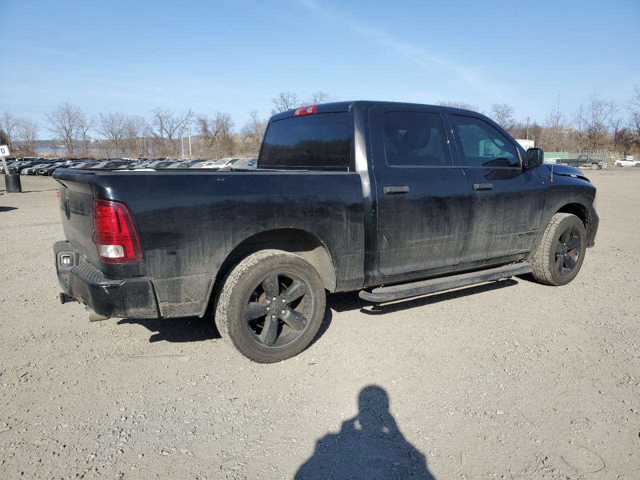 2014 RAM 1500 VIN 1C6RR6KT8ES348378 Copart auction photo, front end / rear end damage thumbnail 3