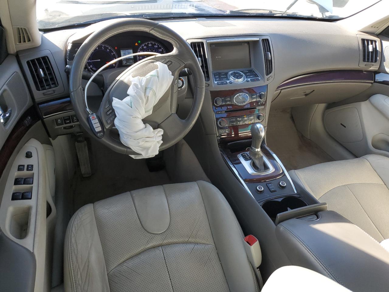 2013 Infiniti G VIN JN1CV6AR9DM752330 Copart auction photo, front end damage thumbnail 8