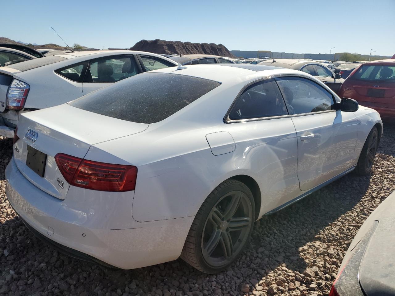2014 Audi A5 VIN WAUMFAFR7EA069486 Copart auction photo, front end damage thumbnail 3