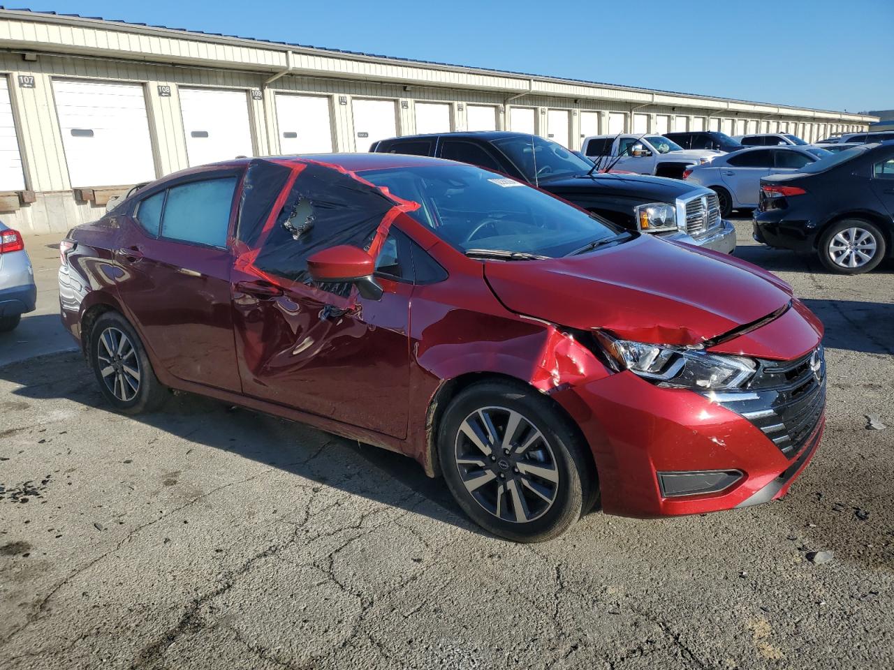 2024 Nissan Versa VIN 3N1CN8EV3RL841492 Copart auction photo, front end / side damage thumbnail 4