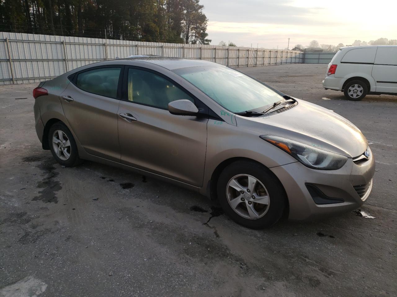 2014 Hyundai Elantra VIN 5NPDH4AE7EH546235 Copart auction photo, front end damage thumbnail 4