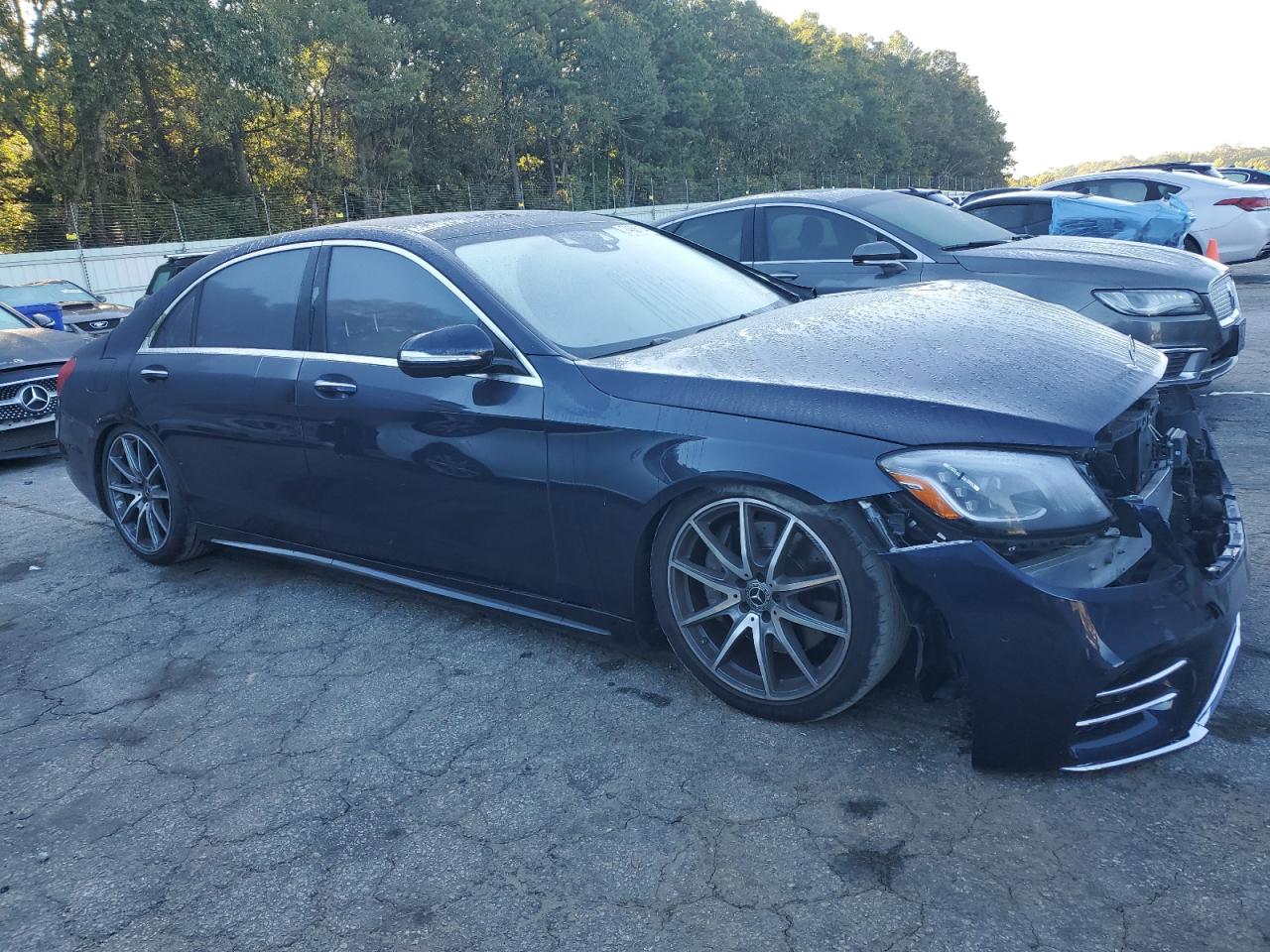 2019 Mercedes-Benz S-klasse VIN WDDUG8DB6KA474822 Copart auction photo, front end damage thumbnail 4
