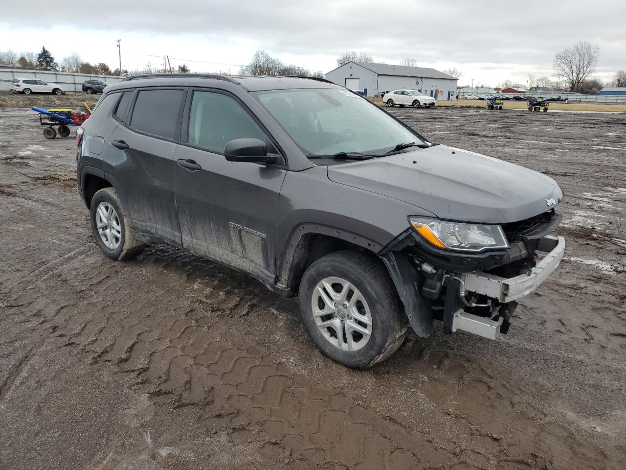 2018 Jeep Compass VIN 3C4NJDAB4JT213435 Copart auction photo, front end damage thumbnail 4