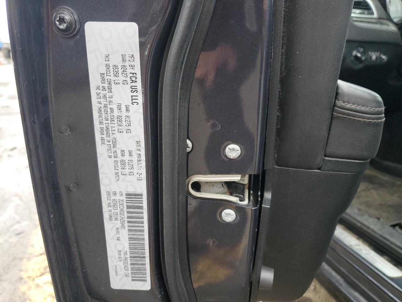 2018 Chrysler 300 VIN 2C3CCAKG2JH250491 Copart auction photo, front end damage thumbnail 12