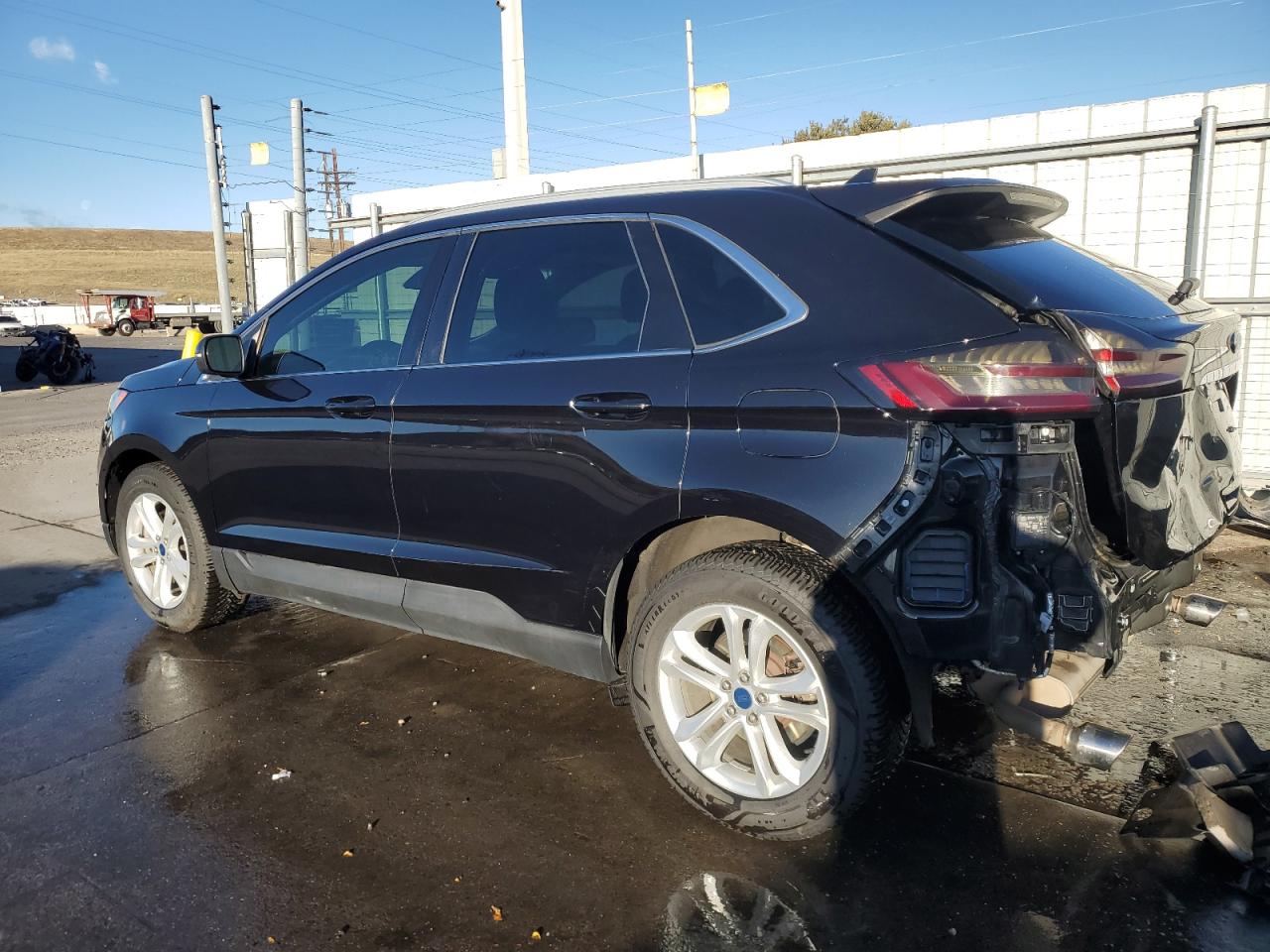 2020 Ford Edge VIN 2FMPK4J97LBA71305 Copart auction photo, rear end / side damage thumbnail 2