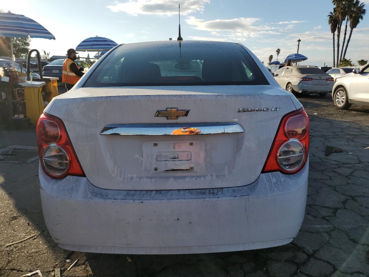 2013 Chevrolet Sonic VIN 1G1JC5SG5D4183955 Copart auction photo, front end / minor dent/scratches damage thumbnail 6