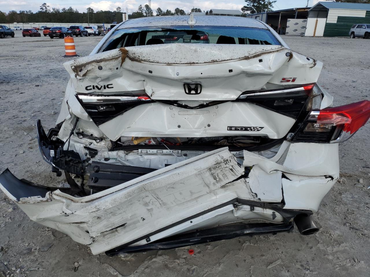 2022 Honda Civic VIN 2HGFE1E55NH474651 Copart auction photo, rear end / front end damage thumbnail 6