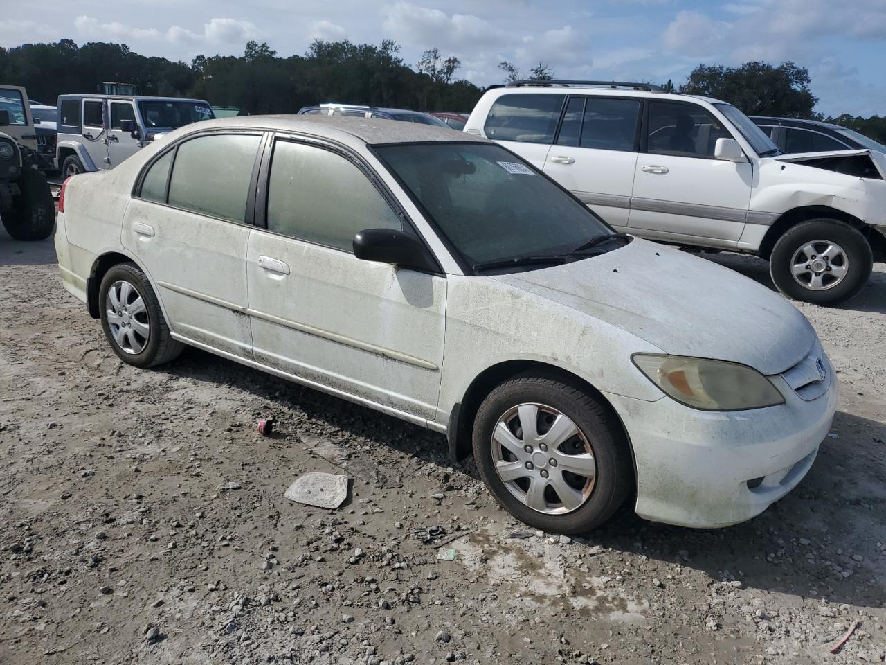 2004 Honda Civic VIN 2HGES165X4H523666 Copart auction photo, minor dent/scratches damage thumbnail 4