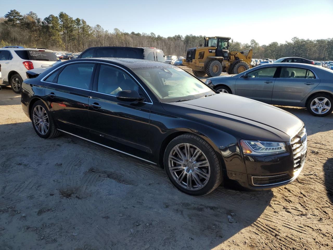 2015 Audi A8 VIN WAU3GAFD1FN017875 Copart auction photo, rear end damage thumbnail 4