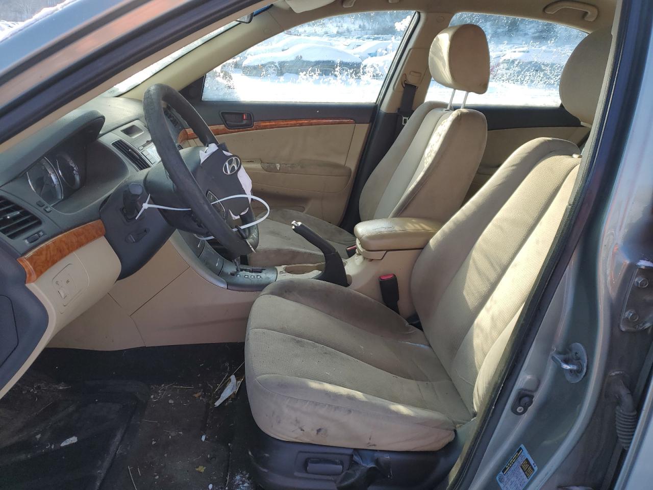 2010 Hyundai Sonata VIN 5NPET4AC5AH641257 Copart auction photo, front end / side damage thumbnail 7