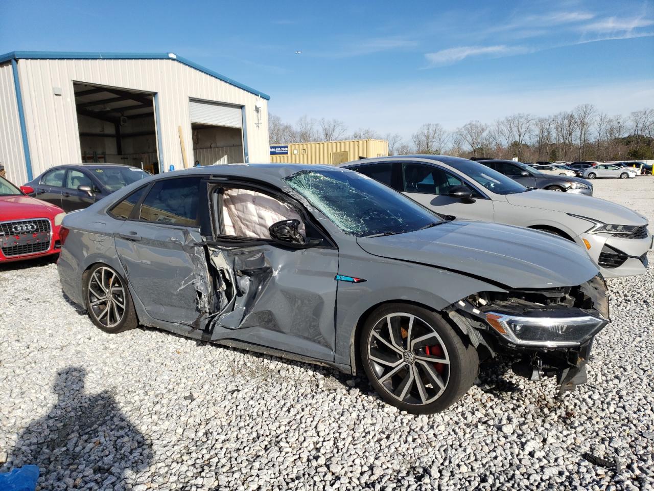 2021 Volkswagen Jetta VIN 3VW6T7BU1MM034541 Copart auction photo, side / top/roof damage thumbnail 4
