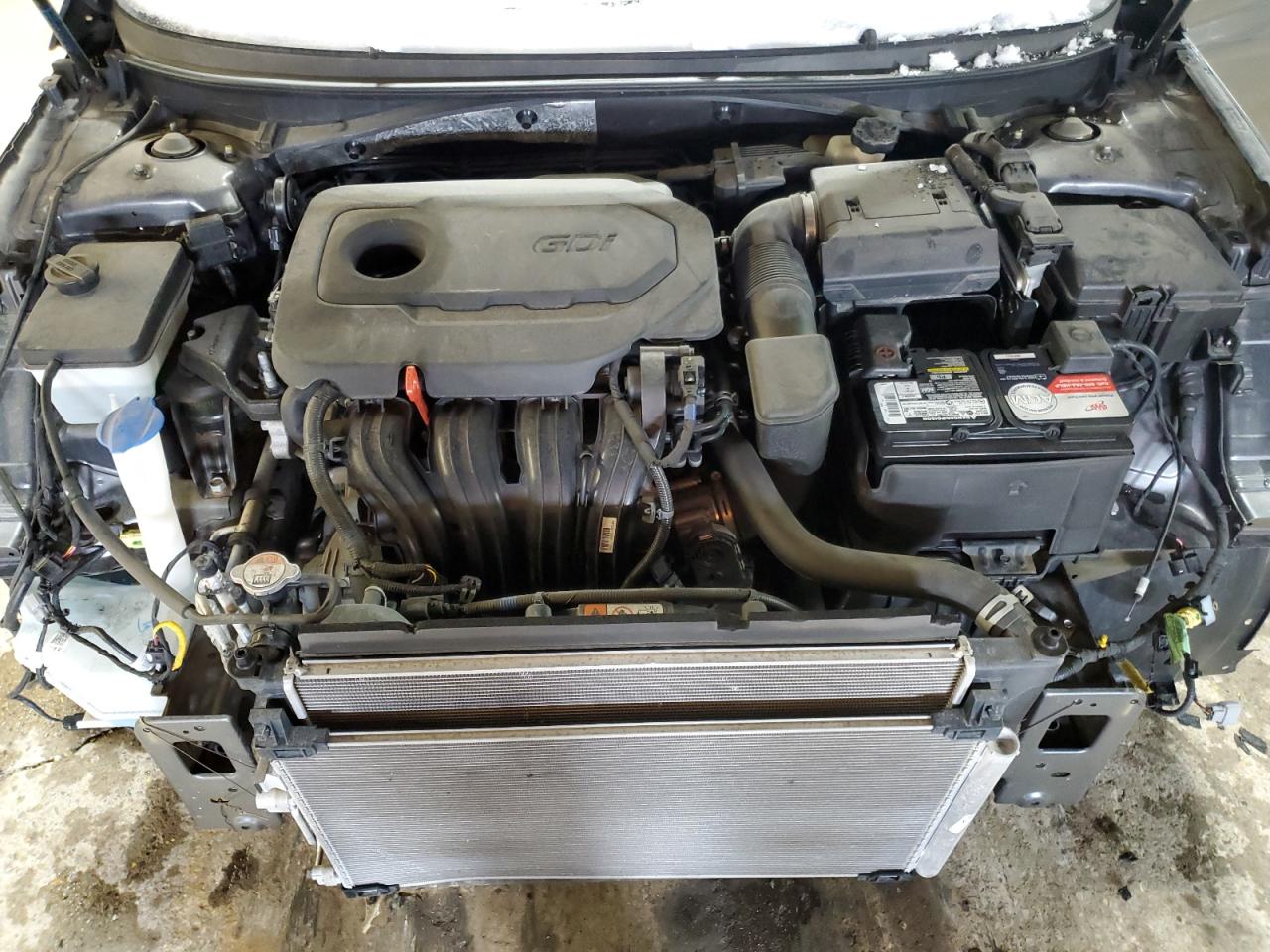2018 Hyundai Sonata VIN 5NPE24AF0JH680190 Copart auction photo, front end / side damage thumbnail 10