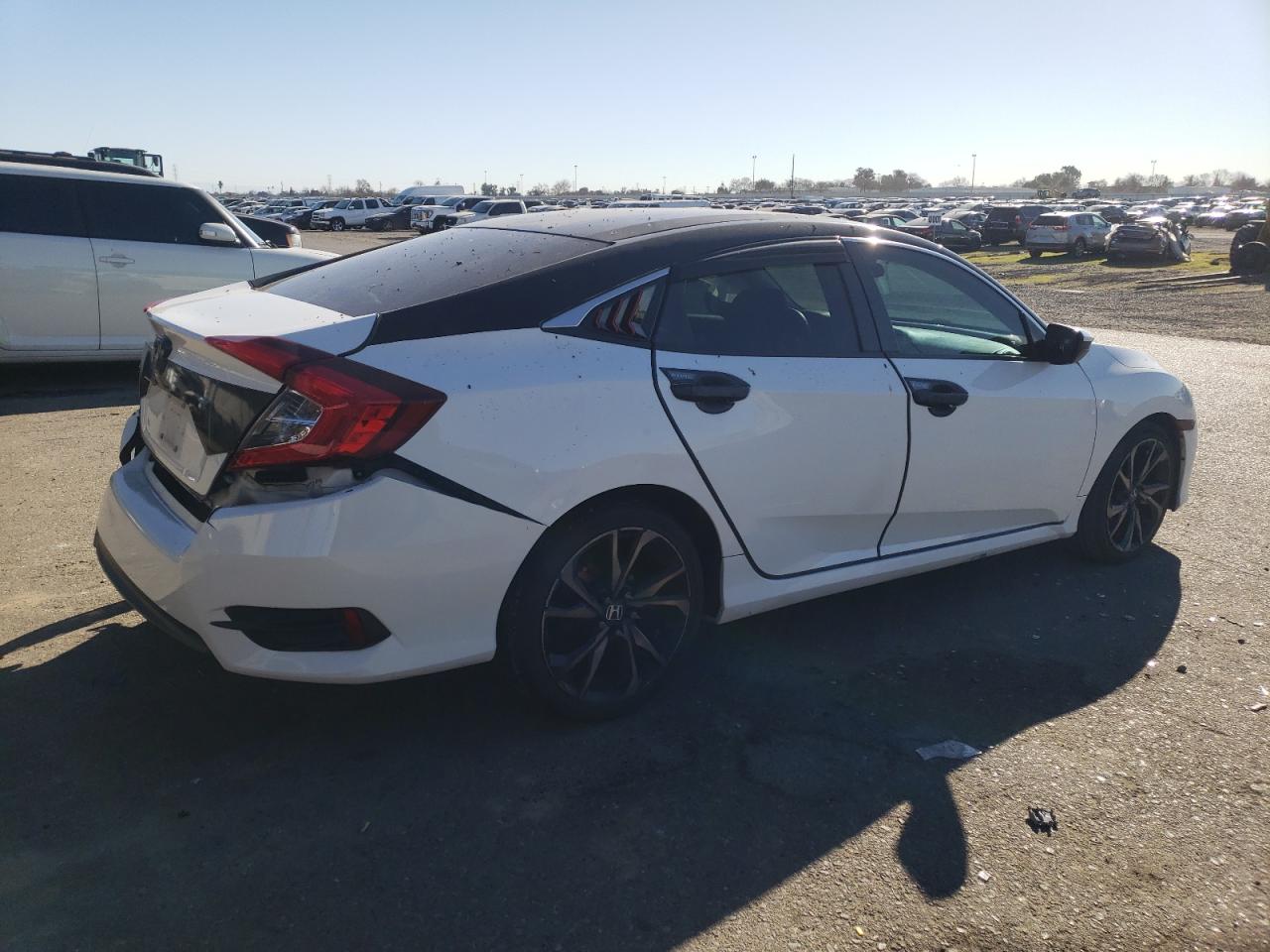 2017 Honda Civic VIN 2HGFC2F53HH540614 Copart auction photo, rear end / undercarriage damage thumbnail 3