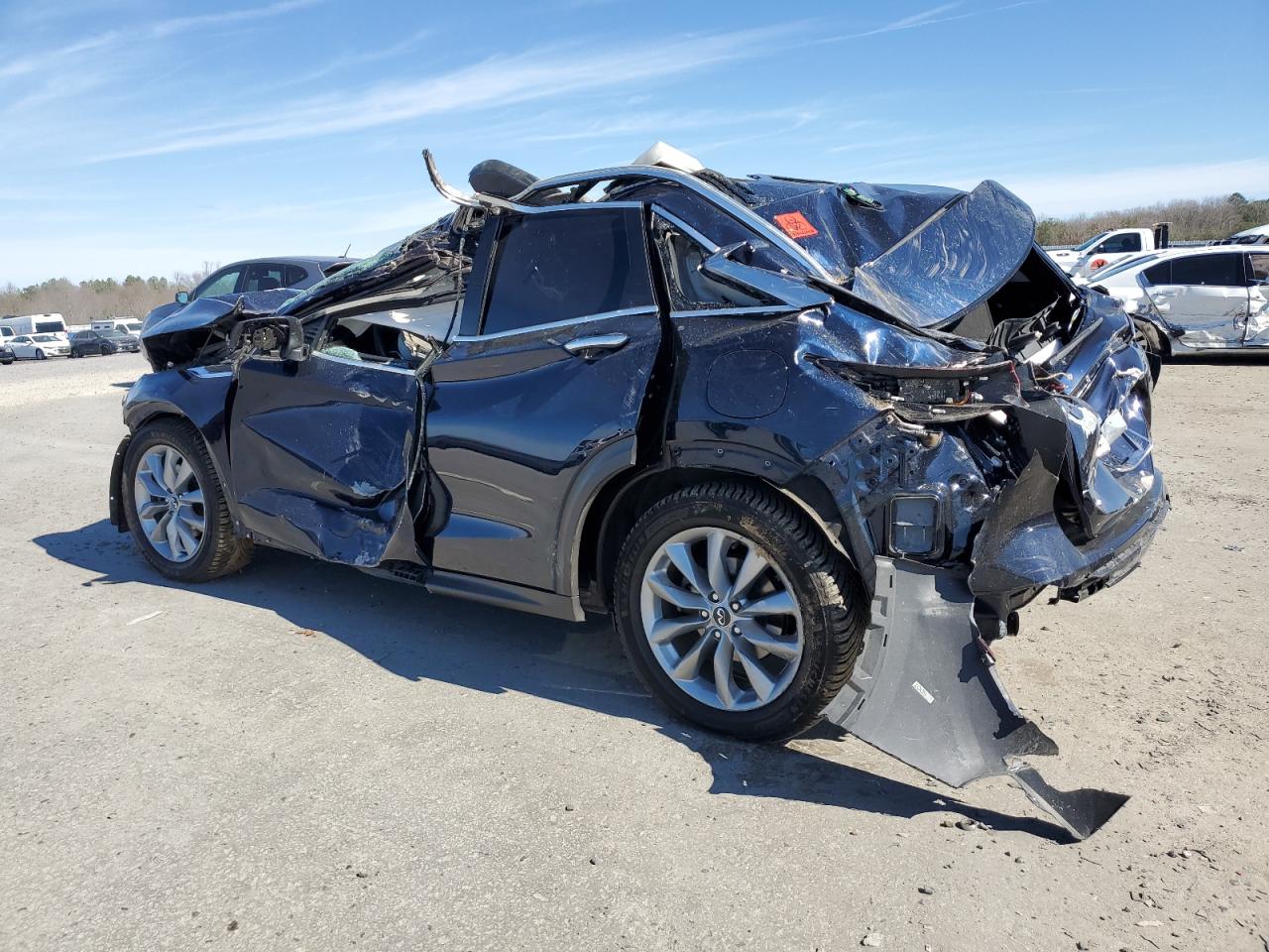 2019 Infiniti QX50 VIN 3PCAJ5M38KF136920 Copart auction photo, all over damage thumbnail 2