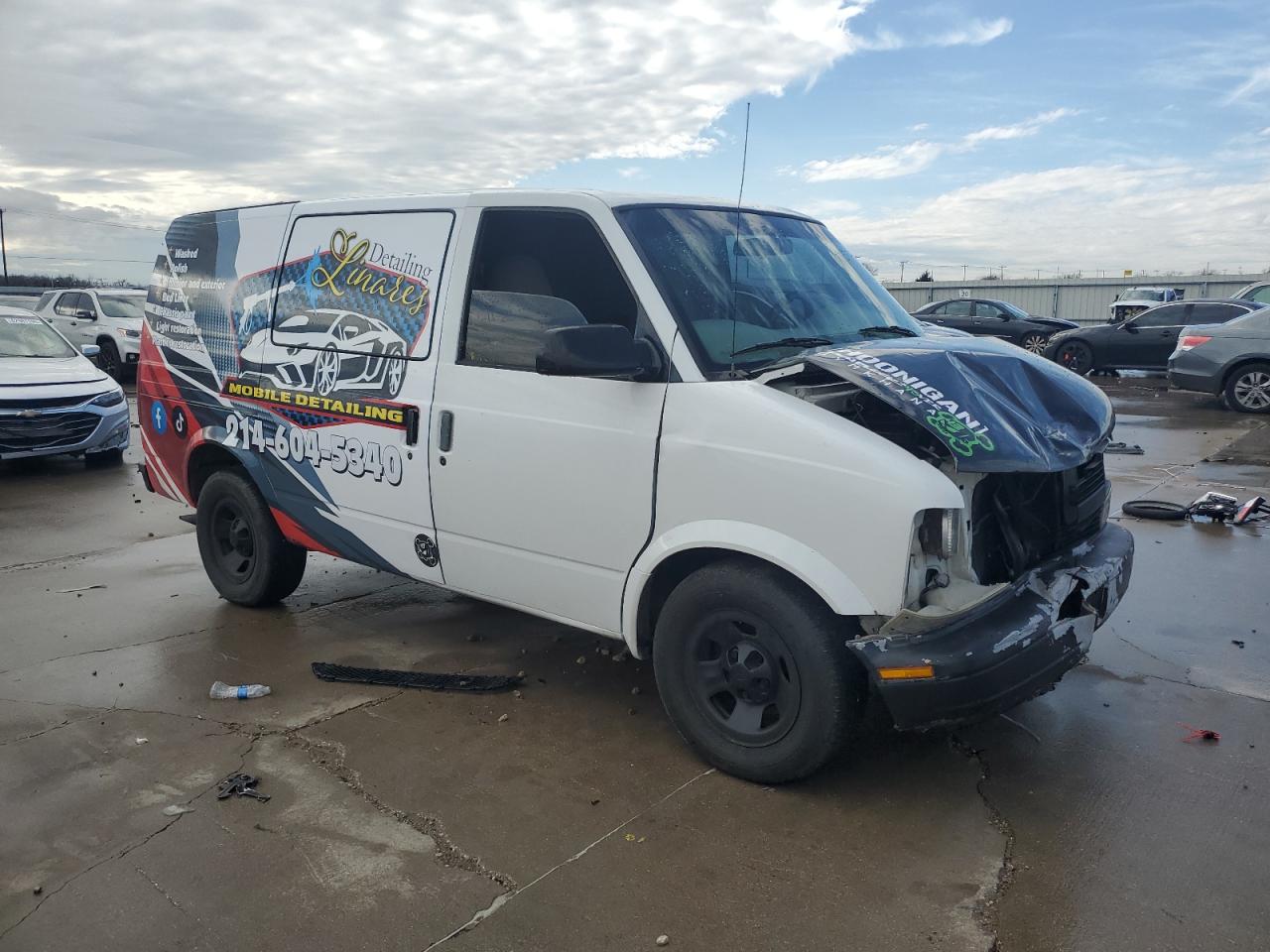 2002 Chevrolet Astro VIN 1GCDM19X32B135766 Copart auction photo, front end damage thumbnail 4