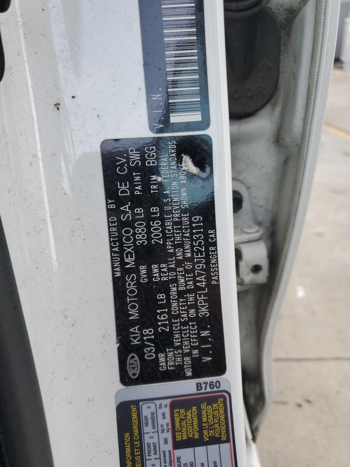 2018 KIA Forte VIN 3KPFL4A79JE253119 Copart auction photo, rear end damage thumbnail 13