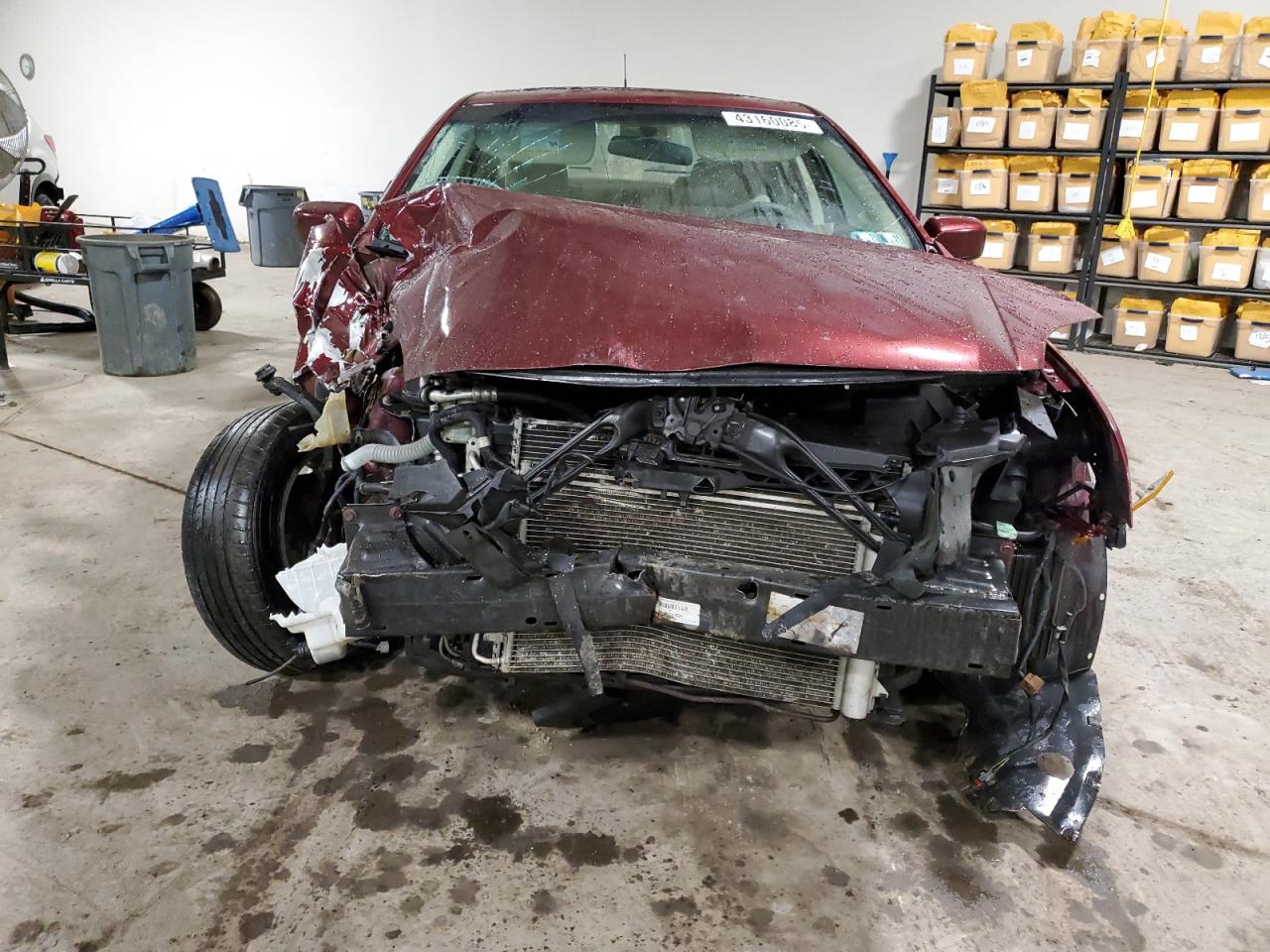 2007 Ford Fusion VIN 3FAHP07Z47R128986 Copart auction photo, front end / side damage thumbnail 5