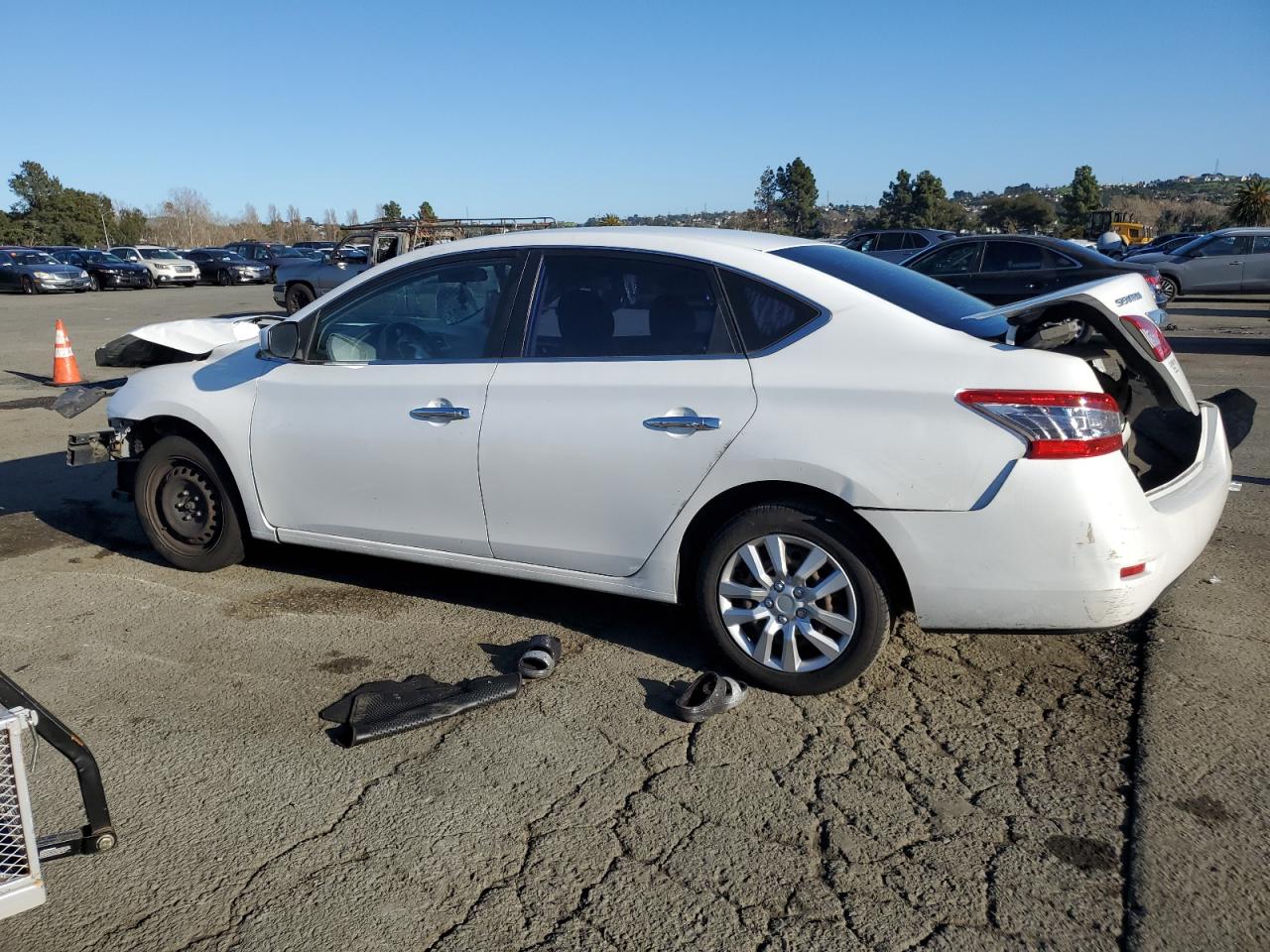 2014 Nissan Sentra VIN 3N1AB7AP3EY270875 Copart auction photo, front end / all over damage thumbnail 2