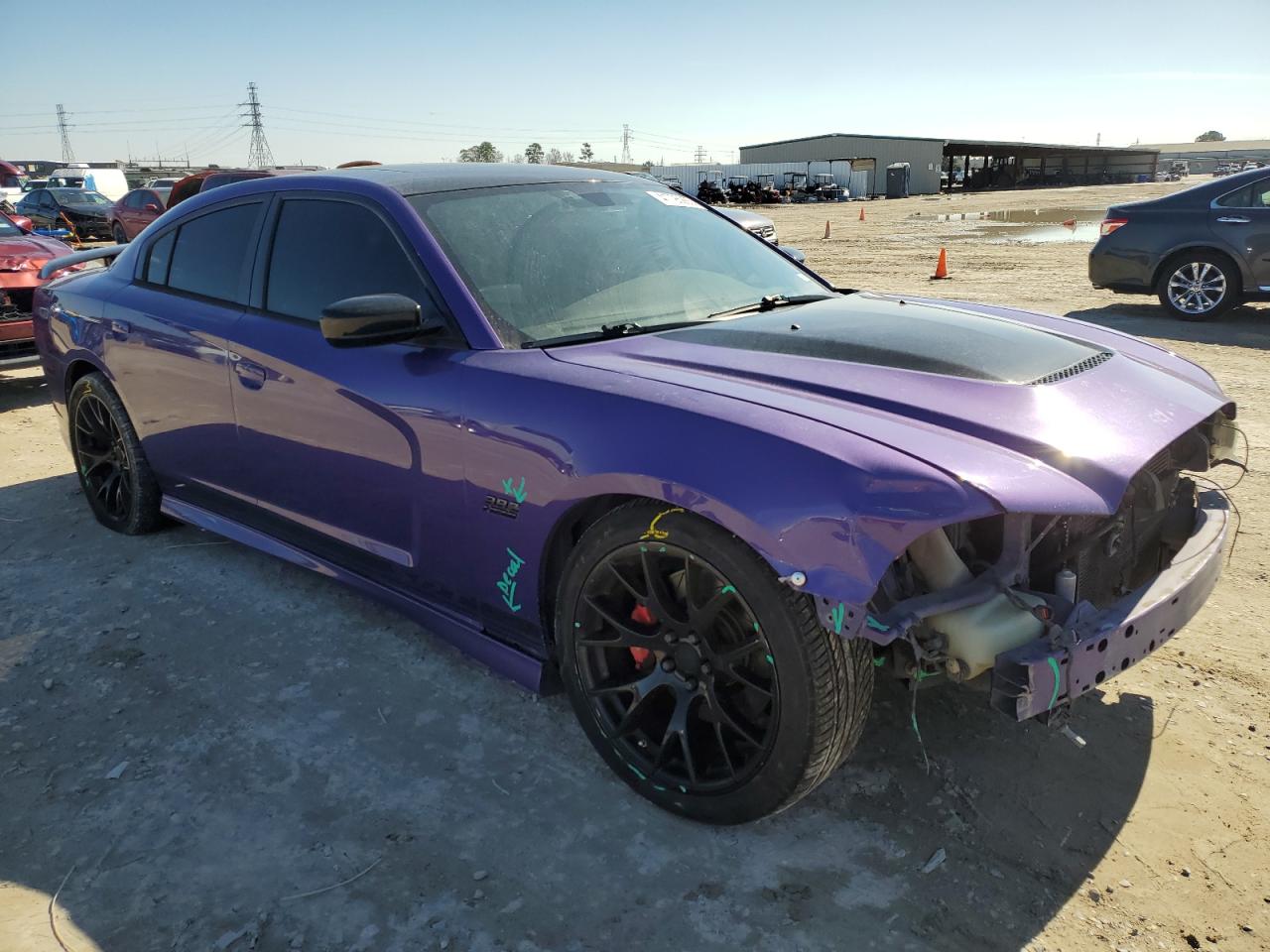 2013 Dodge Charger VIN 2C3CDXEJ2DH740845 Copart auction photo, front end / rear end damage thumbnail 4